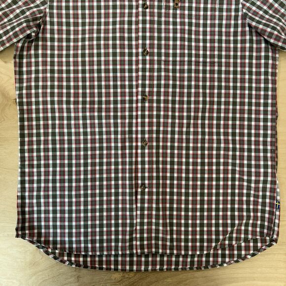 Fjallraven Ovik Shirt Medium Multicolor Short Sleeve Button Up Outerwear - Picture 4 of 8